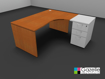 Picture of Retro Curved Desk