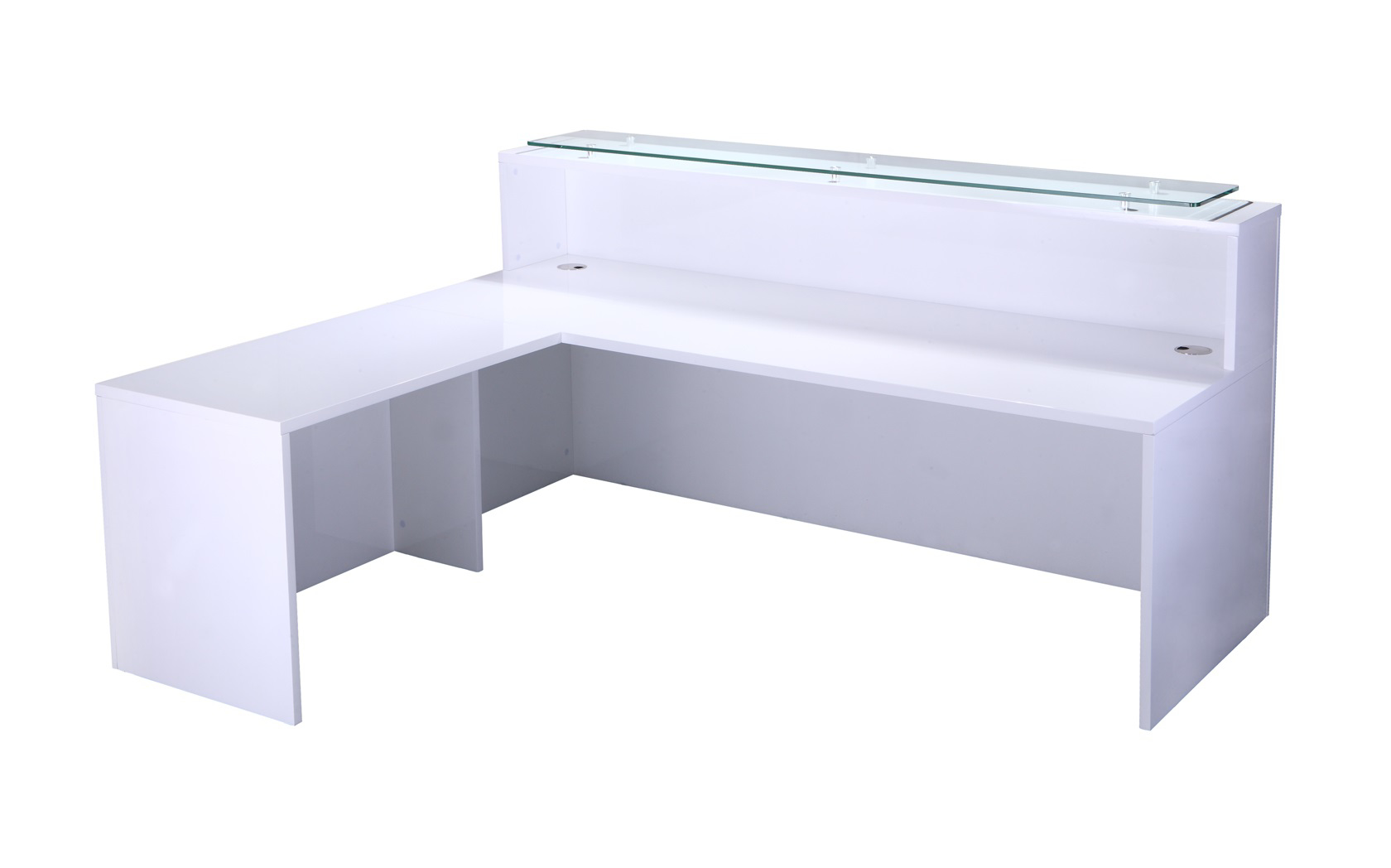 White Reception Desk Gazelle Office Furniture