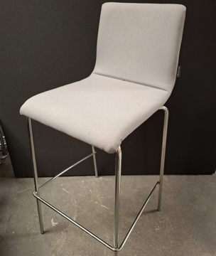 Picture of Narbutas Moon High Stool Light Grey