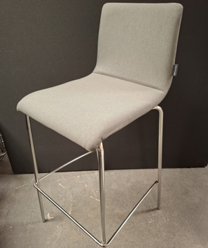 Picture of Narbutas Moon High Stool Mid Grey
